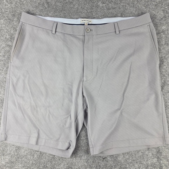 Peter Millar Other - Peter Millar Salem Classic Fit Golf Shorts Mens 40 Grey Performance Geometric